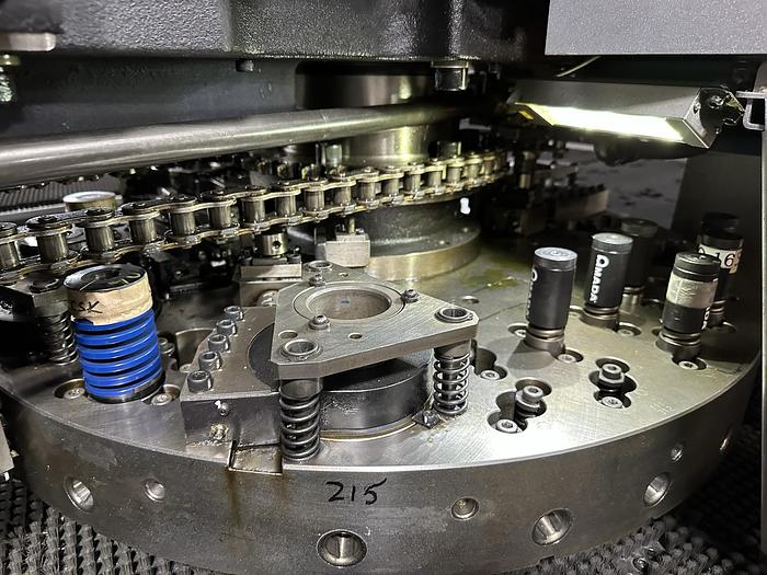 Used 2013  Amada  Acies 2515T Punch/CO2 LASER WITH TOOL LOADER, TOOLING, SPINDLE