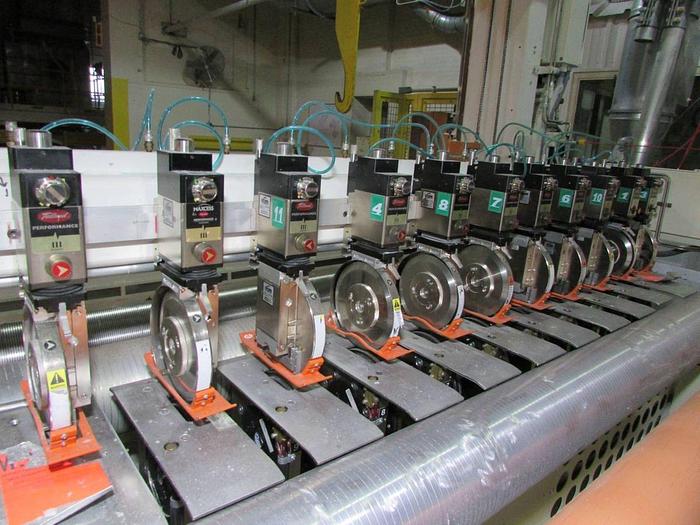 Used 84" CLASS III TIDLAND SLITTING SECTION WITH DRIVEN FEMALE KNIFE SECTION INCLUDES (5) MALE KNIVES MODEL C3-MG-AC