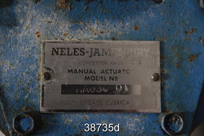 Used Neles Jamesbury C 4" Hand Operated Wafer-Sphere Butterfly Valve #38735