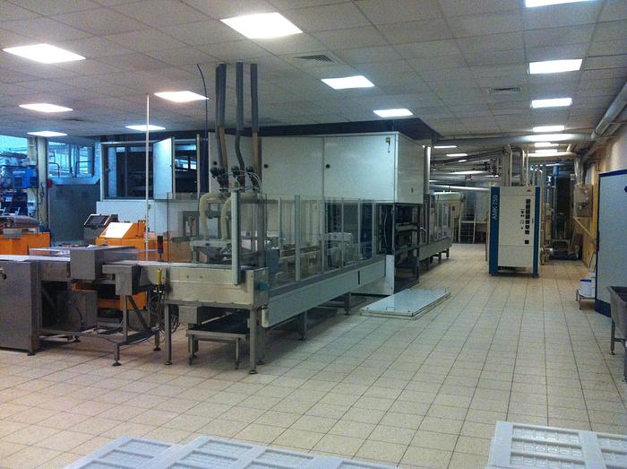 Used Aasted Frozen Cone Chocolate Moulding Line