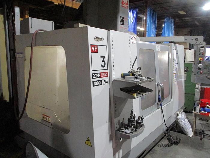 Used 40"X, 20"Y, 25"Z, HAAS, VF-3, 2008, CNC VERTICAL MACHINING CENTER
