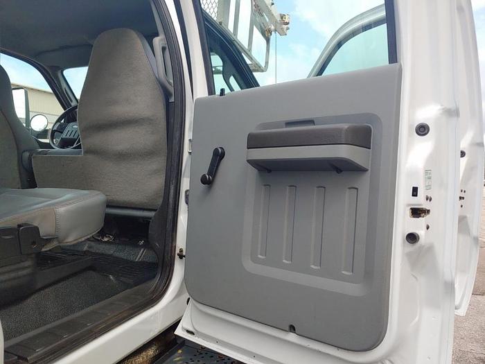 Used Versalift VTP40NE Cable Placer on 2018 Fred F750 Crew Cab Utility Reel Truck