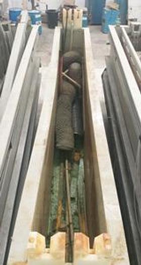 Used UT-02-09: 1,250 Gallon Poly Single Station Plating Tank