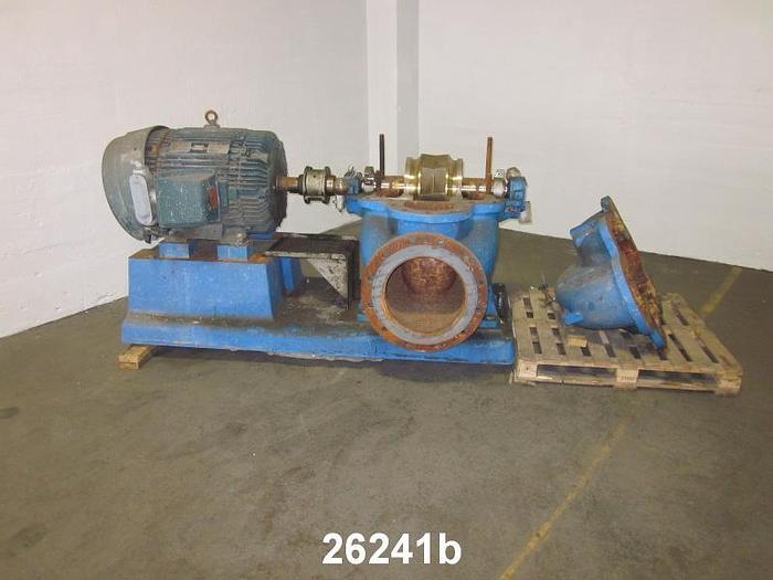 Used Goulds 3410 Goulds 3410, 12X14X15, Ductile Iron Casing, Stainless Steel Impeller, Mechanical Seal, 5300 Gpm, 40 Feet Head, 1200 Rpm #26241