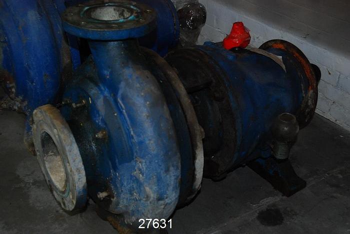 Used Goulds 3175 Goulds 3175, 4X6X14, Stainless Steel 2-Vane 13" Diameter Impeller, Stainless Steel Casing, Stainless Steel Stuffing Box, Stainless Steel Suction Side Plate, Packing, 222Co44 #27631