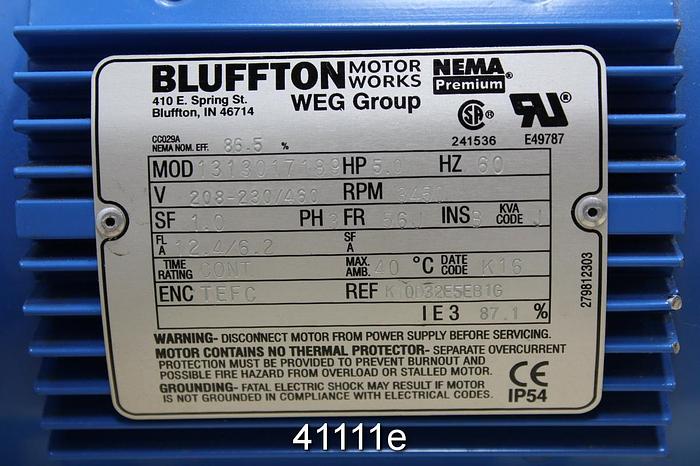 Unused Goulds NPE Single Stage Centrifugal Pump, 1.5x2x6 #41111