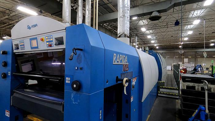 Used 2008 KBA Rapida 105-6P1+ALV2 w/ UV