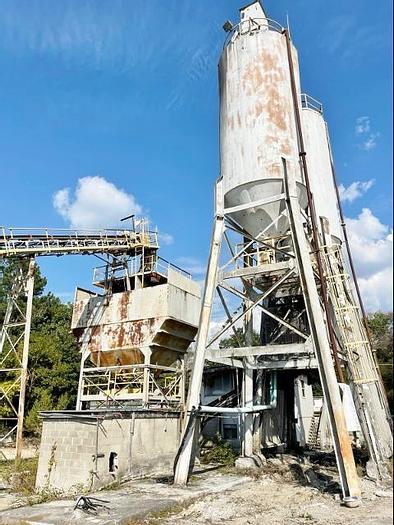 Used Erie Strayer Stationary Concrete Batch Plant