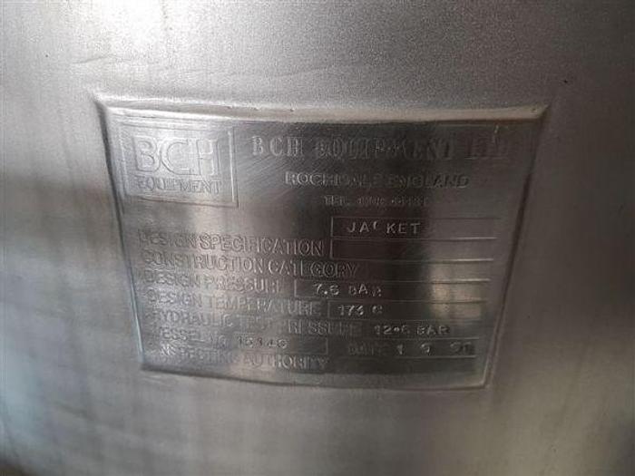 Used 450 Litre Hemispherical Jacketed Tank