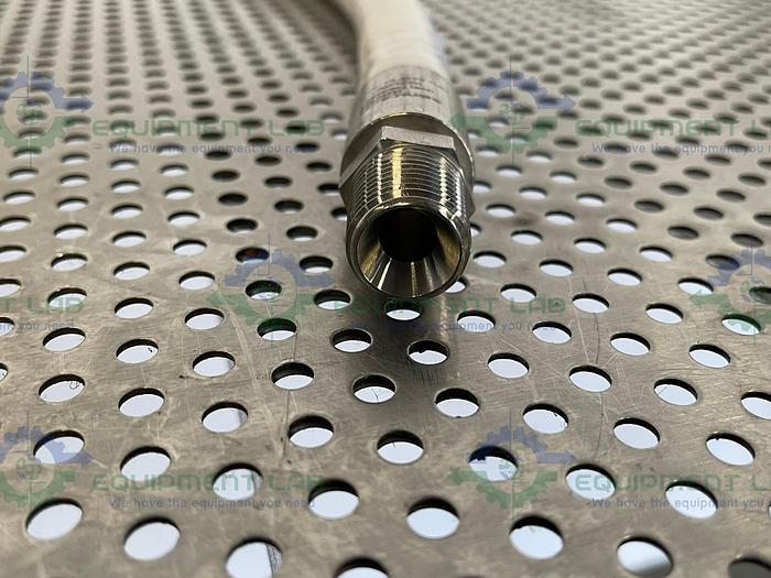 Used Saint Gobain  STHT-W-0500 48" Silicone Hose w/ 1/2" Sanitary to Threaded Fitting