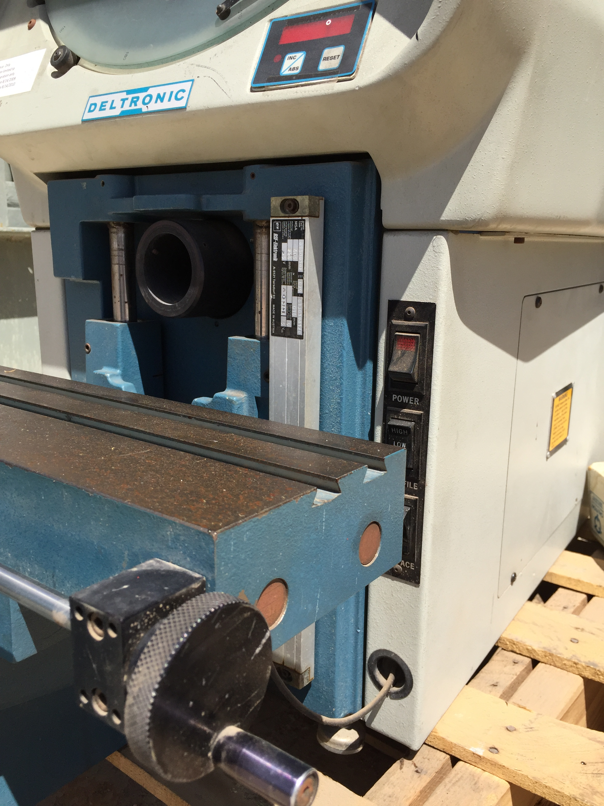 Used 14” Deltronics Mdl. DH-14 Optical Comparator