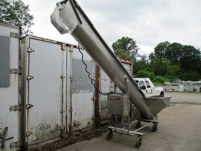 Used Custom Stainless Equipment Screw Conveyor; Md#CSC1210-F