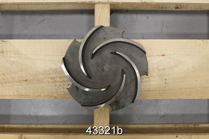 Used Goulds 3196 2x3x10 CF8M 7.5" Diameter 5-Vane Impeller #43321
