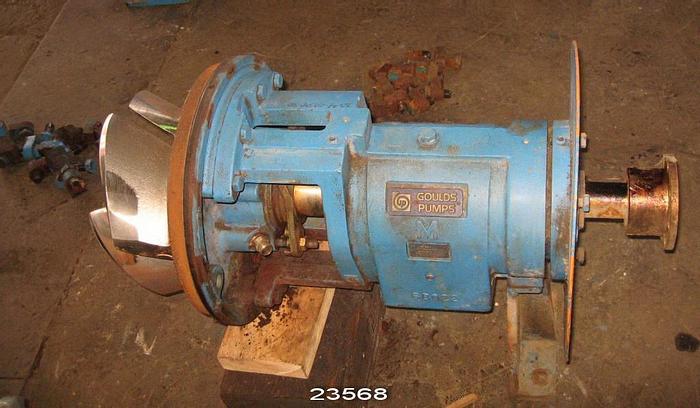 Used Goulds 3180M Pump, 10x10x14, 5-Vane Impeller, 12-3/4"x11-1/4" Impeller Diameter #23568