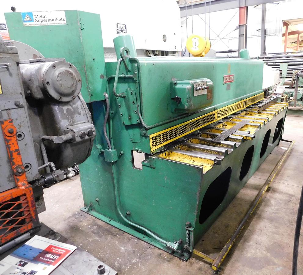 Used Pearson 10' x 1/4" Hydraulic Shear