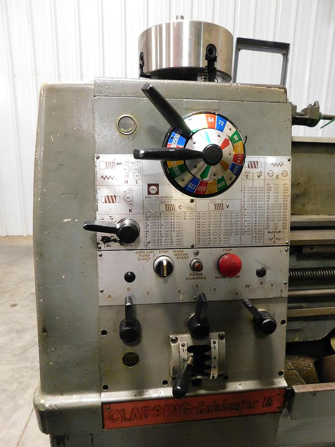 Used Clausing Colchester 13" x 40" Toolroom Lathe 13"