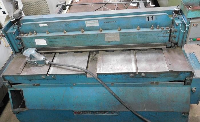 Used Roper Whitney 52" x 12ga Mechanical Shear 5212