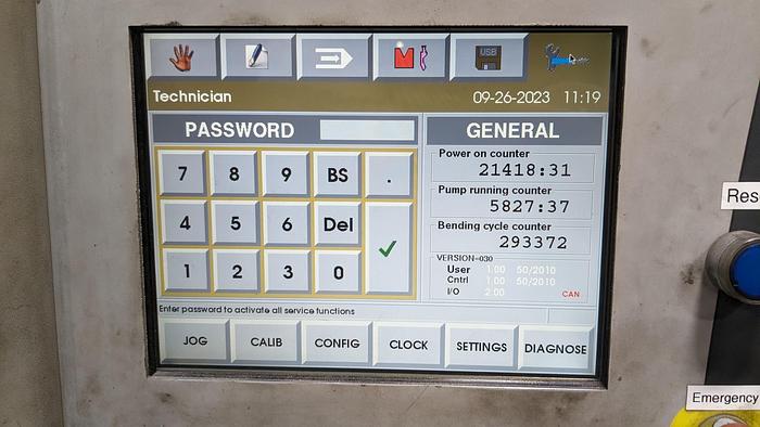 Used 2010 LVD Strippit 10' x 150 Ton CNC Press Brake PPS 135/30