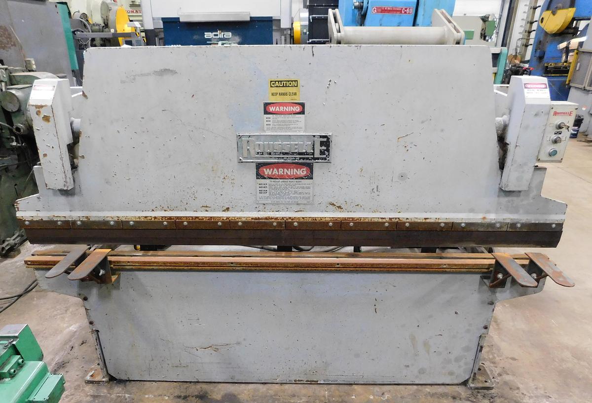 Used 1986 Rousselle 8' x 20 Ton Hydraulic Press Brake PL2020