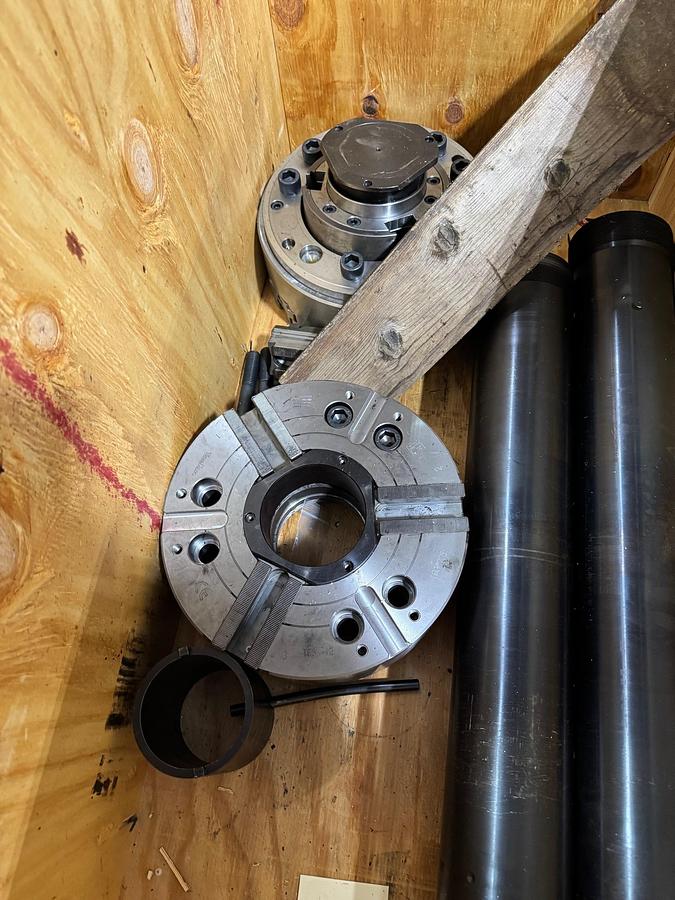 TonFou 12" 3 Jaw High Speed Wedge Type Through Hole Power Chuck TF3X-12A8