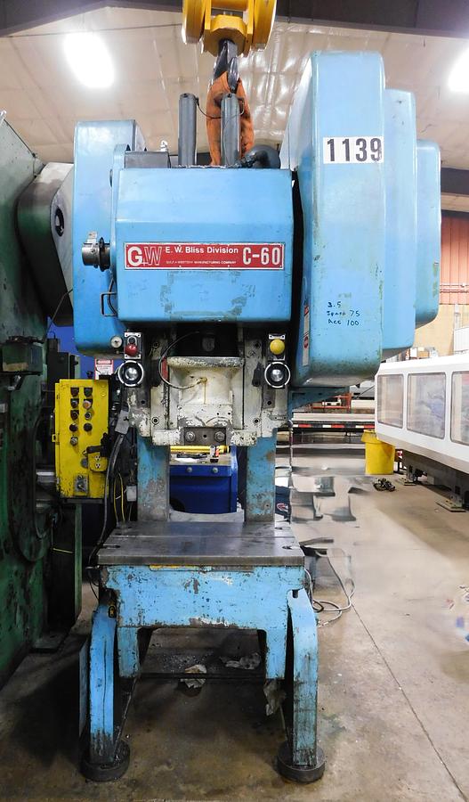 Used 1978 Bliss 60 Ton OBI Press C60