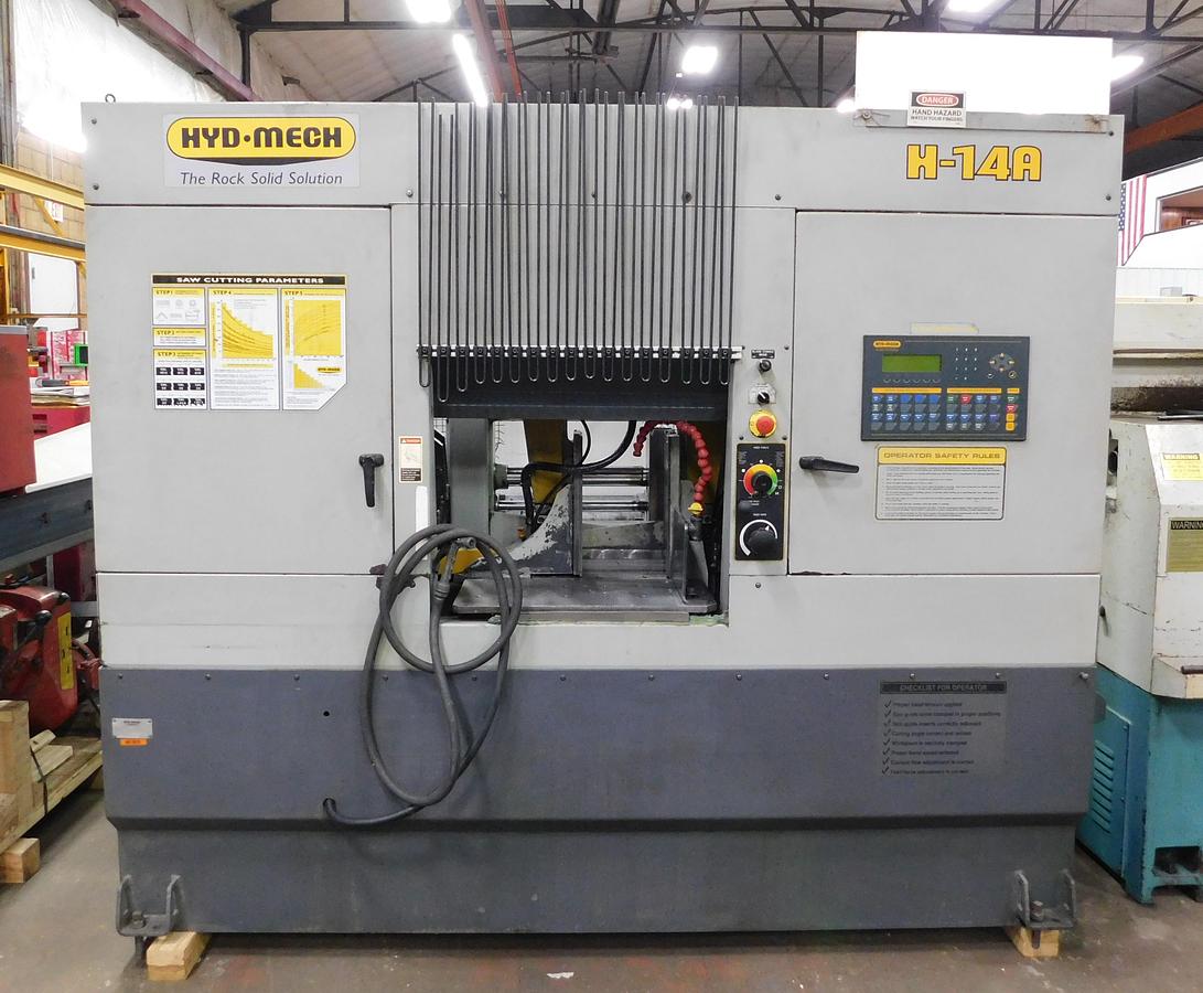 Used 2011 Hyd-Mech 14" x 14" Horizontal Automatic Bandsaw H-14A