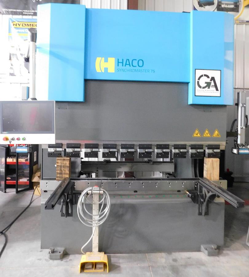 Used 2024 HACO SRM756-5 6' x 75 Ton CNC Hydraulic Press Brake
