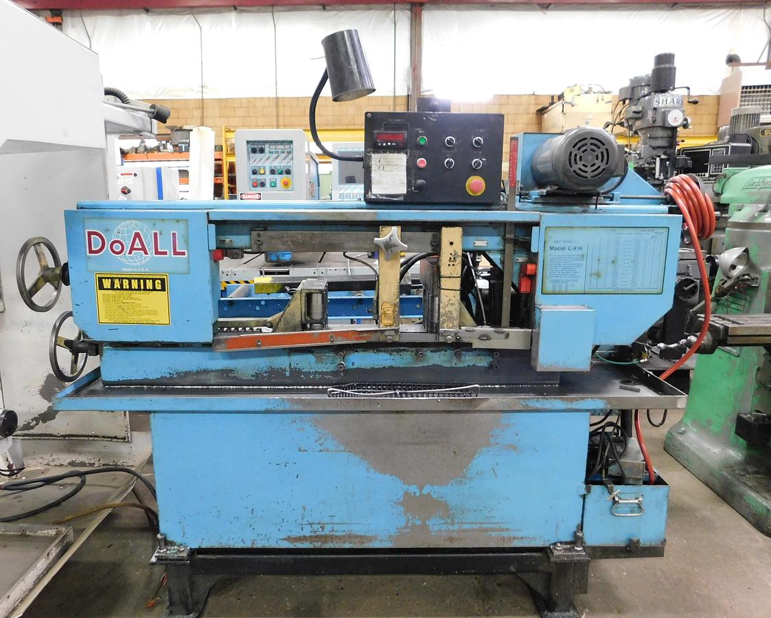 Used 1995 DoAll 9" x 16" Capacity Automatic Bandsaw C916A