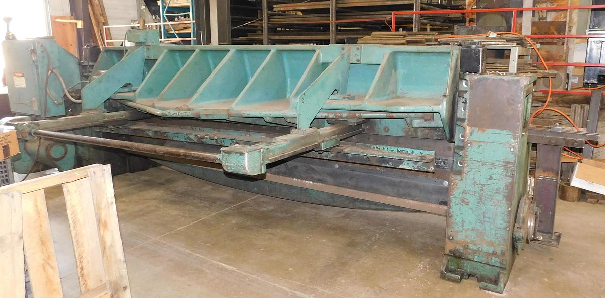 Used Wysong 12' x 1/4 Mechanical Shear 1225