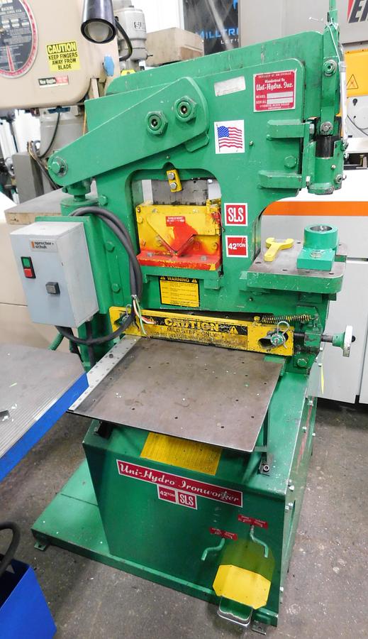 Used Unihydro 42 Ton Hydraulic Ironworker 42-14 SLS