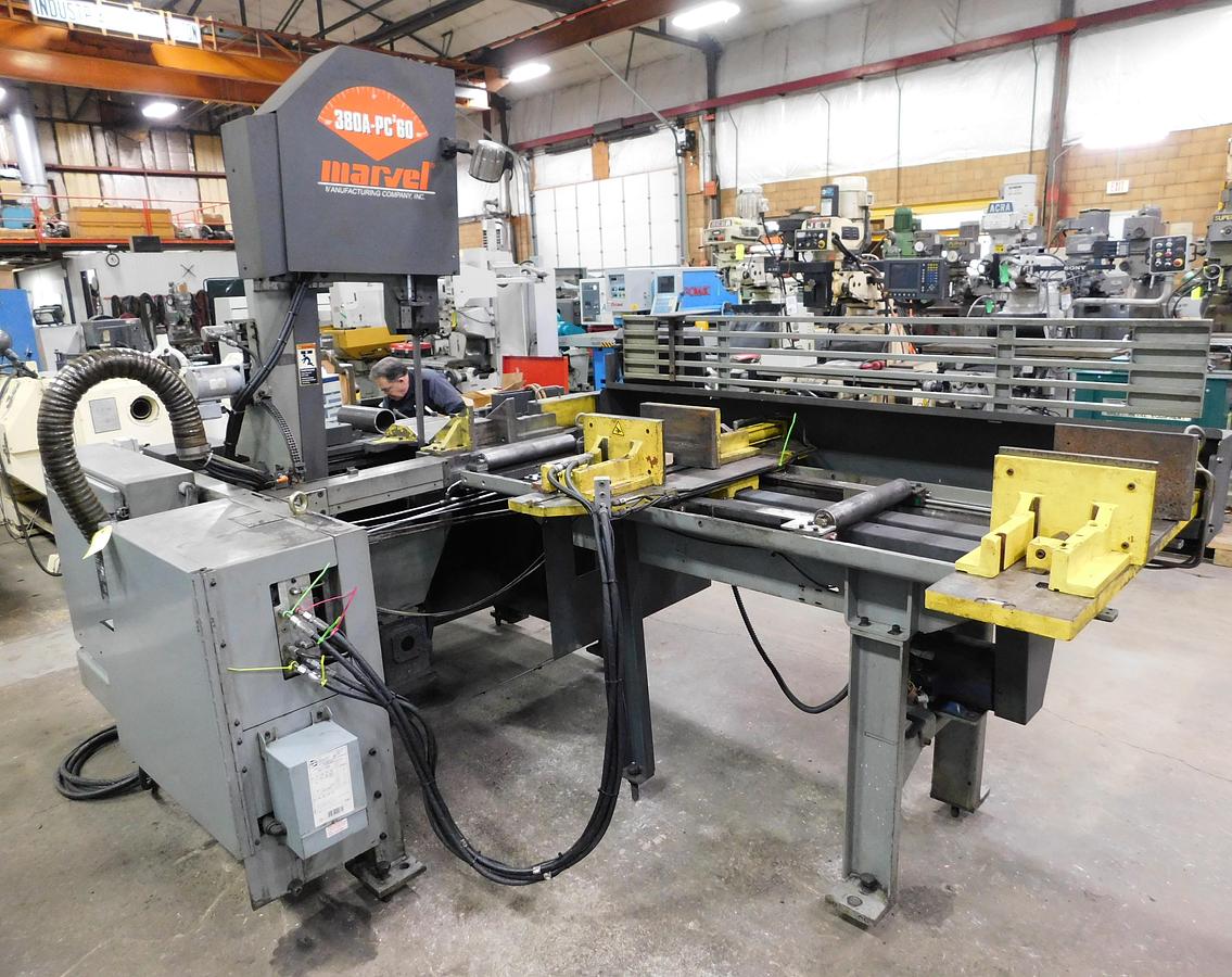 Used Marvel CNC Vertical Automatic Bandsaw E380 PC3