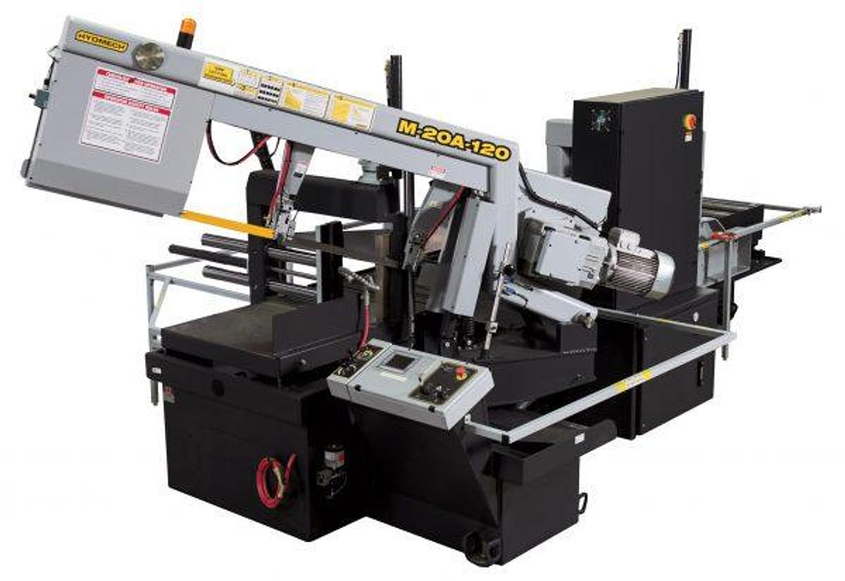 Hyd-Mech M-20A-120 Heavy Duty Automatic Horizontal Pivot Miter Bandsaw M-20A-120