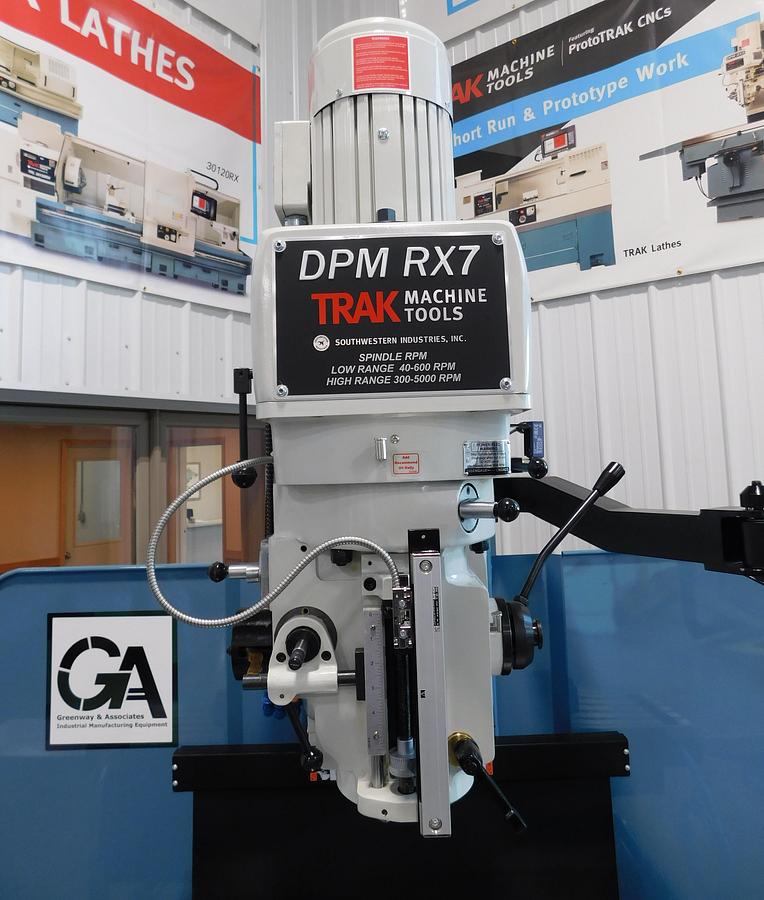 TRAK DPM RX7 Bed Mill w/ProtoTRAK RMX Control DPM RX7