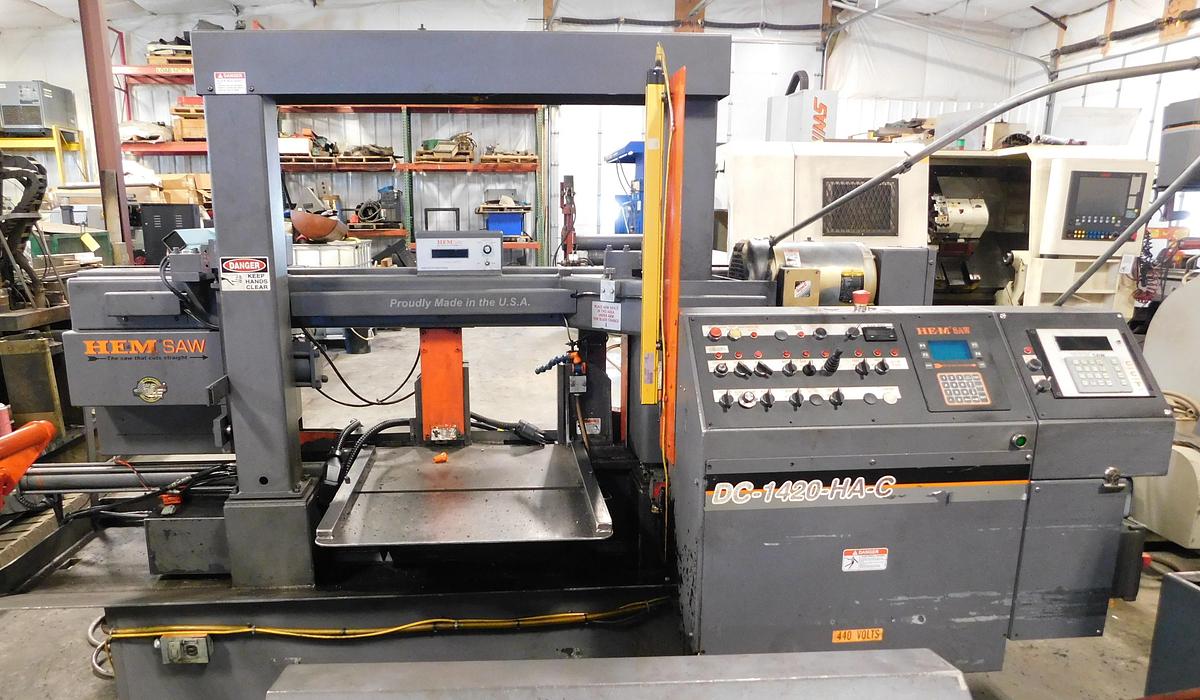 Used HemSaw DC-1420-HA-C Automatic Double Column Bandsaw
