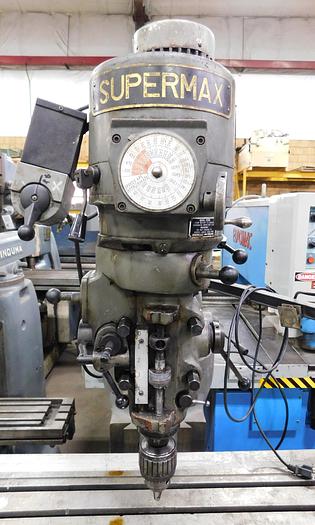Used 1984 Supermax Vertical Milling Machine YCM 1-1/2 VS