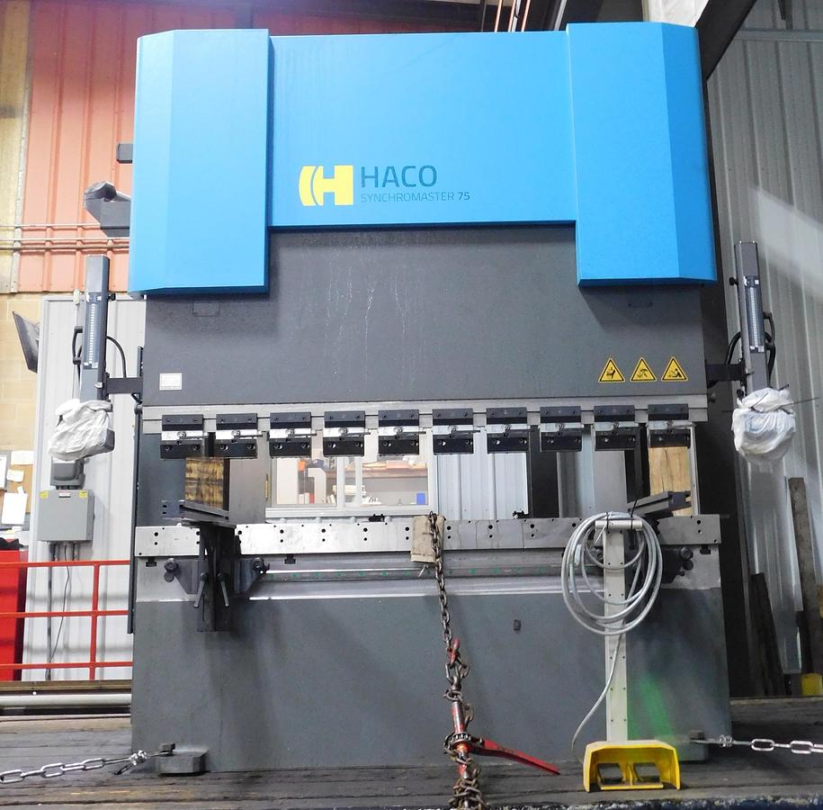 Used Haco 6' x 75 ton CNC Hydraulic Press Brake SRM756-5