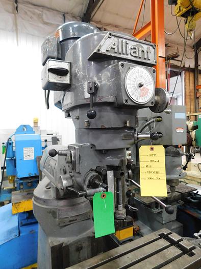 Used Alliant Vertical Milling Machine