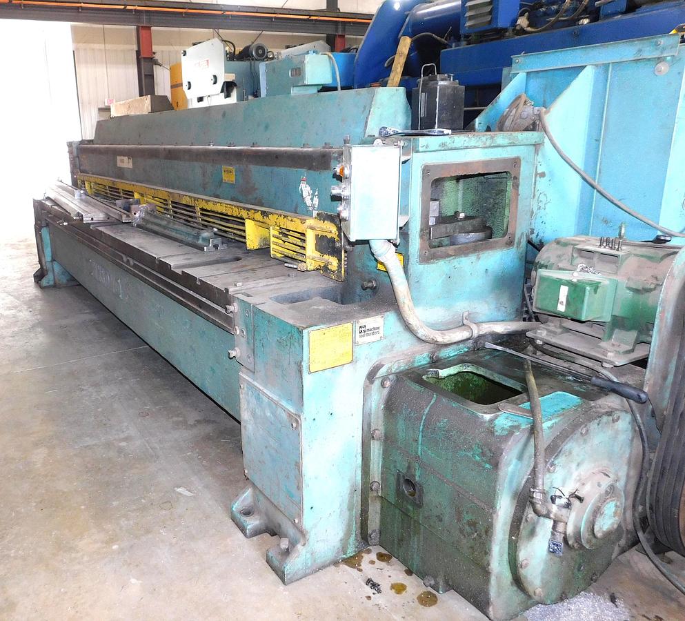 Used Wysong 12' x 1/4 Mechanical Shear 1225