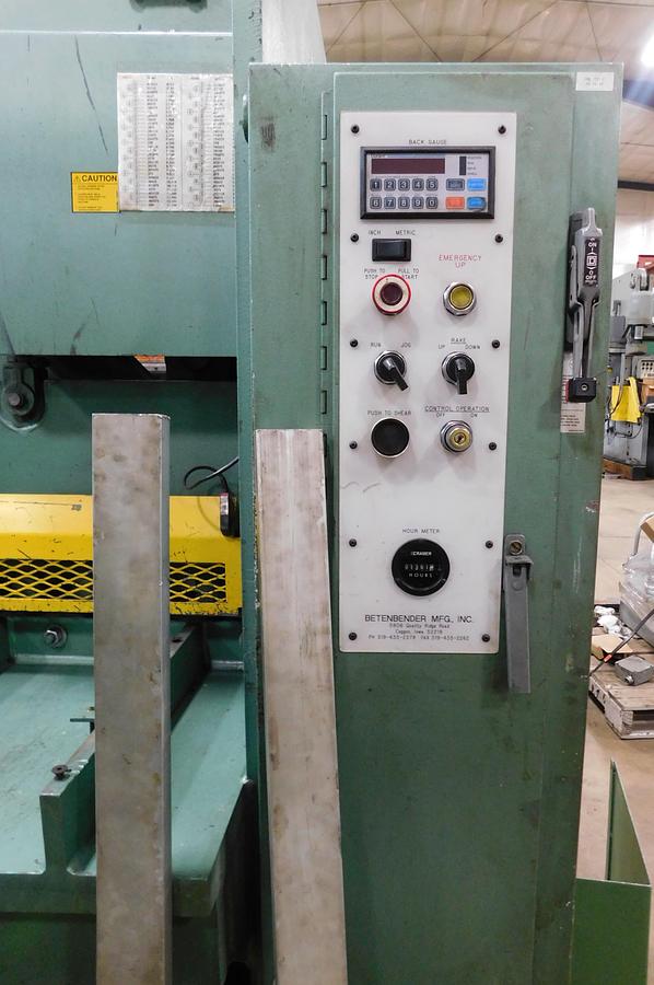 Used Betenbender 10' x 3/8 Hydraulic Shear 10-3/8