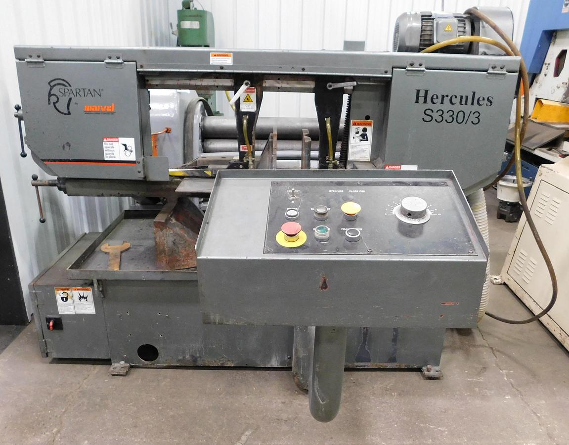 Used Marvel Spartan Horizontal Miter Bandsaw Hercules 330/3