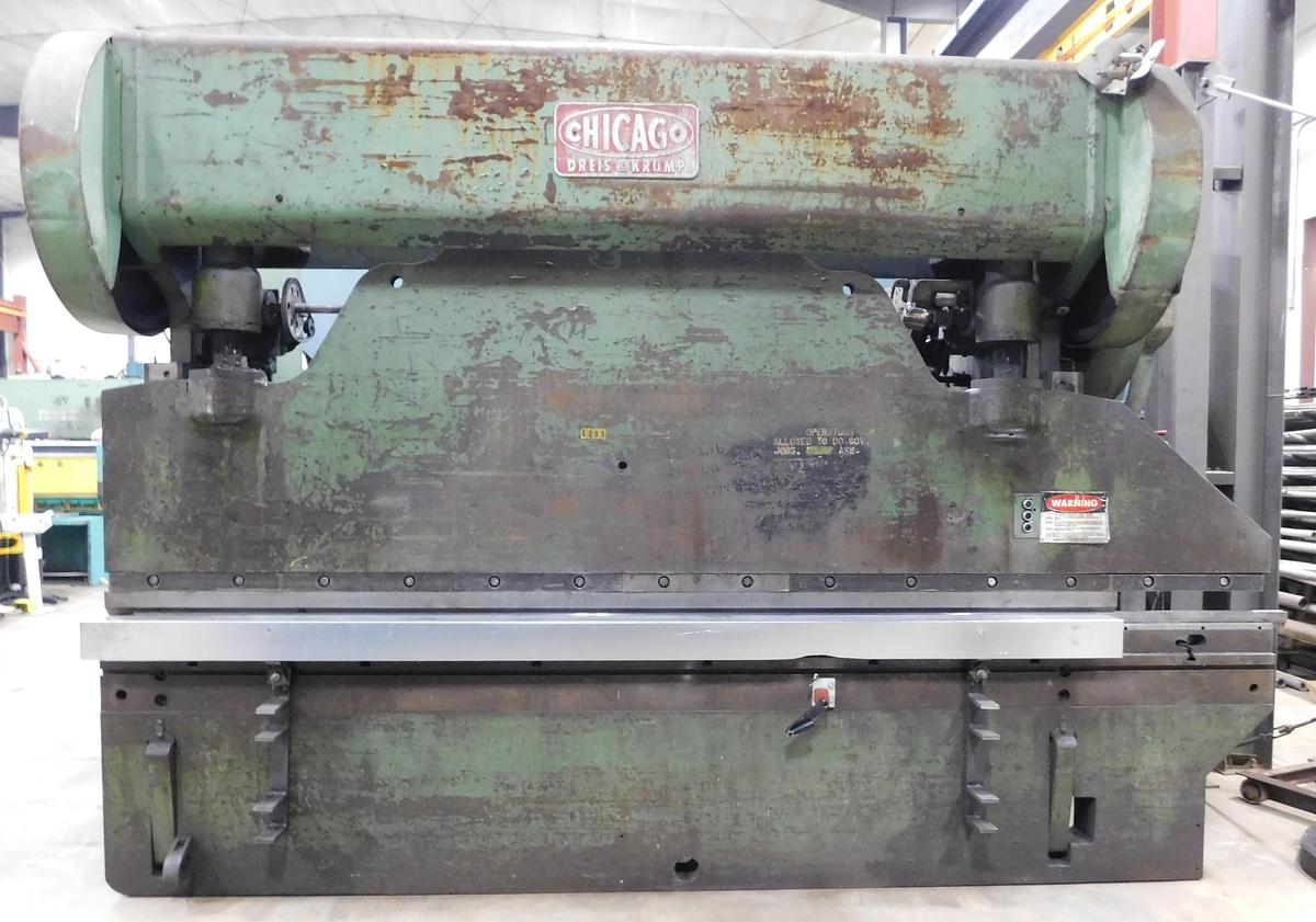 Used Chicago D & K 14' x 150 Ton Mechanical Press Brake 510D