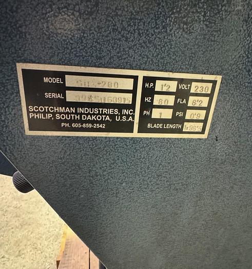 Used 2015 Scotchman Semi-Auto Bandsaw SUG280G