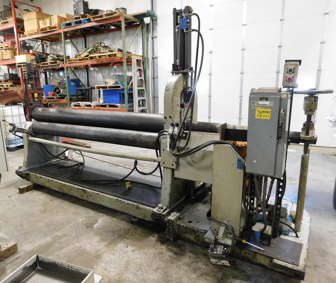 Used Hilles & Jones 8' x 3/8 Pyramid Plate Roll