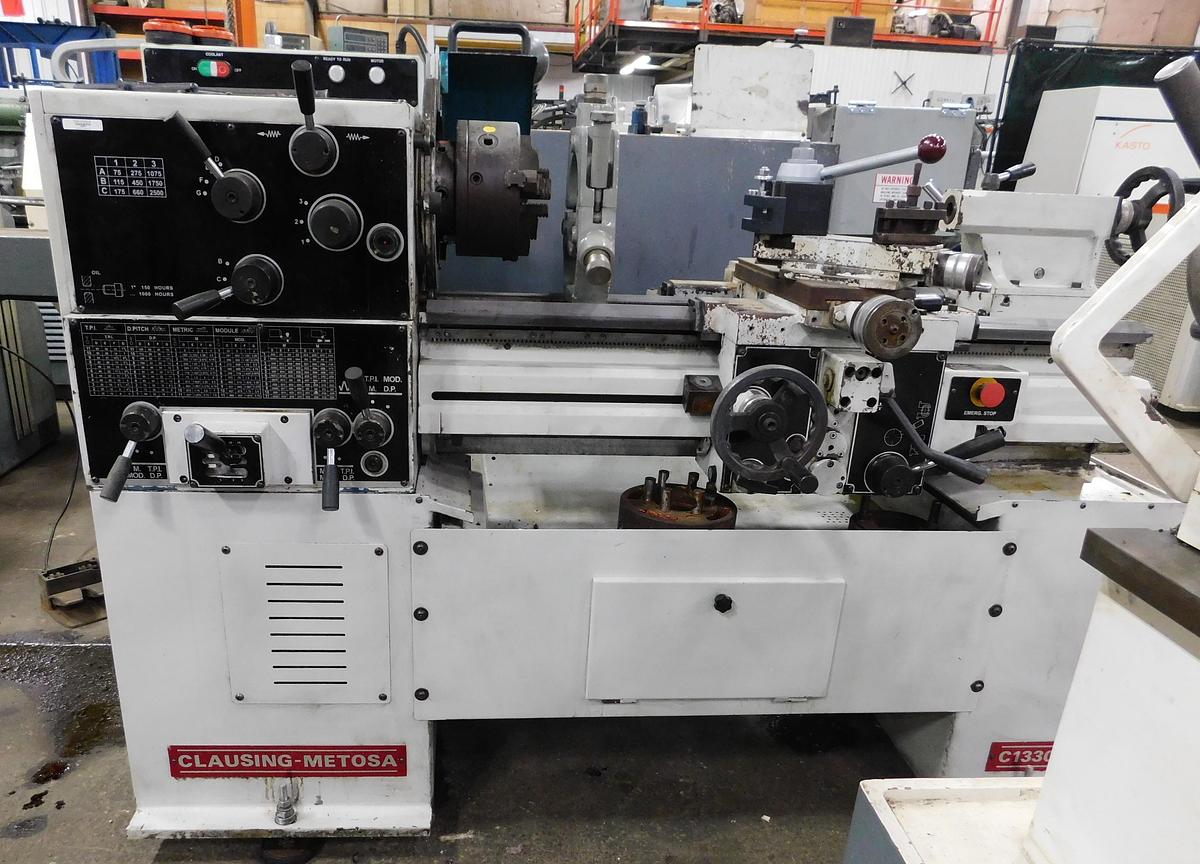 Used Clausing Metosa 13" x 30" Toolroom Lathe Metosa 4330S