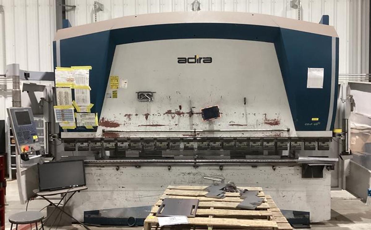 Used 2008 Adira QIHD 22040PLS 13' x 242 Ton 7 Axis Hydraulic CNC Press Brake