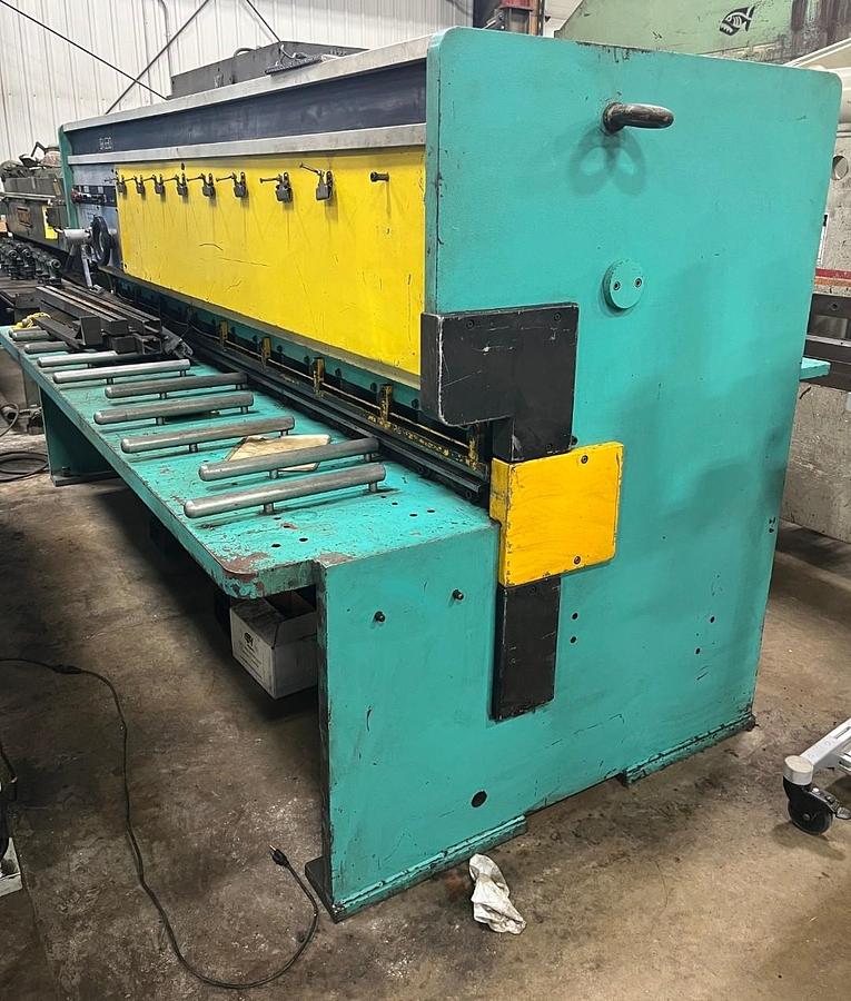 Used Promecam 10' x 1/4 Hydraulic Shear GH630Z