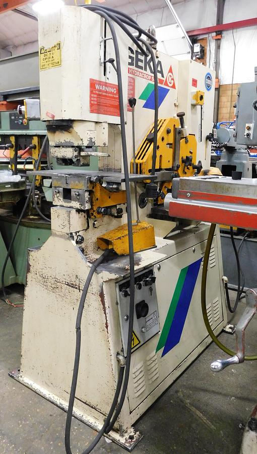 Used 1998 Geka 55 Ton Hydraulic Ironworker Hydrocrop 55A