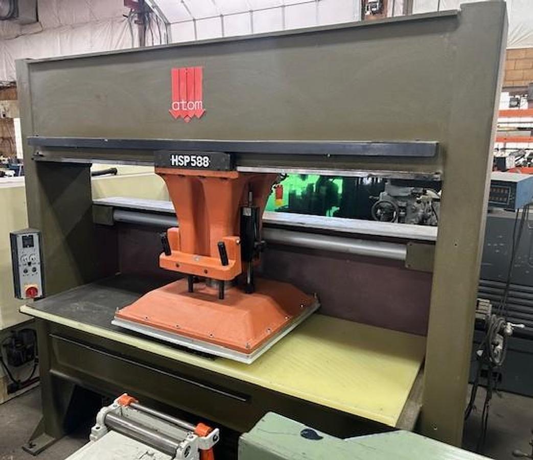 Used 2008 Atom 30 Ton Traveling Head Die Cutting Press HSP-588/10