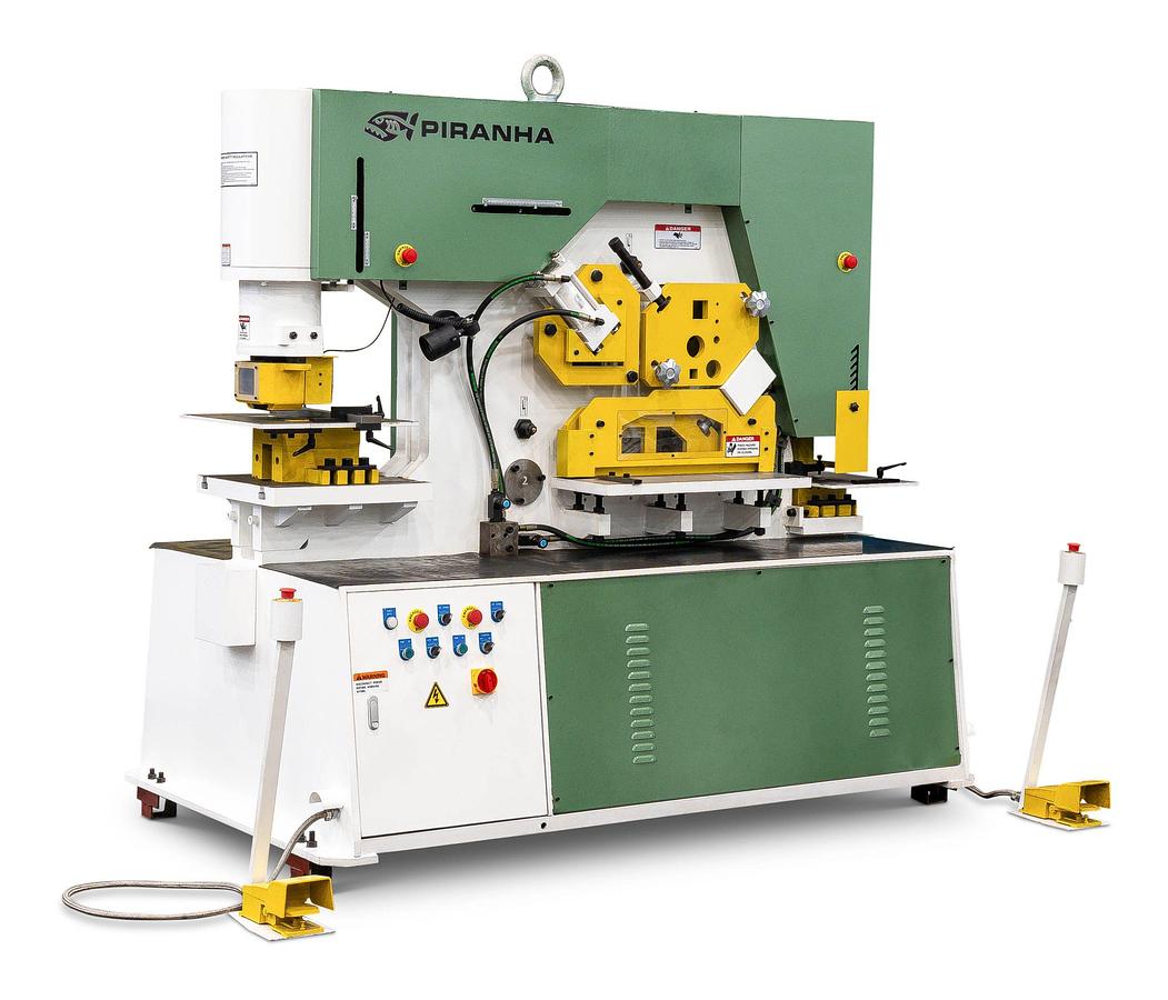 Piranha BII-132 132 Ton Dual Operator Hydraulic Ironworker BII-132