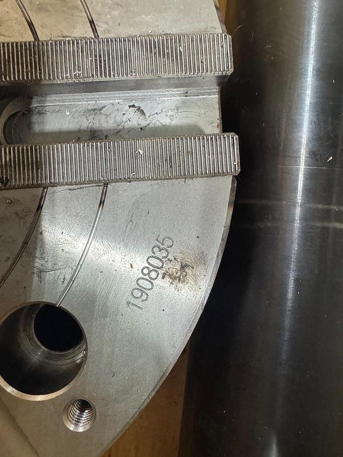 TonFou 12" 3 Jaw High Speed Wedge Type Through Hole Power Chuck TF3X-12A8